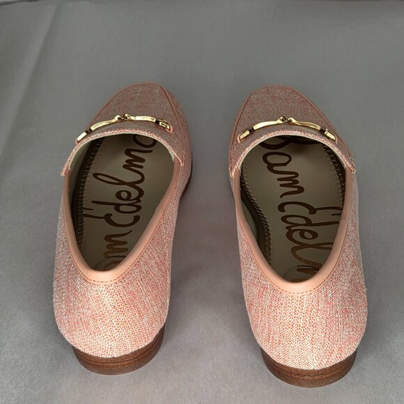 Sam Edelman Women's Loraine Pink Metlinen Flats Multiple Sizes - Picture 3 of 10